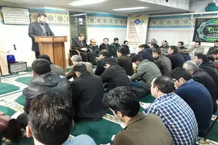نشست بصیرتی فرمانده سپاه انصارالحسین(ع) با بسیجیان شرکت آبفار در همدان