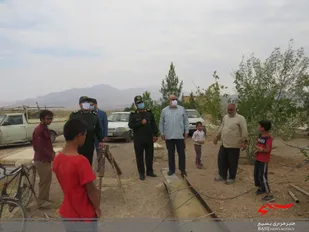 بازدید فرمانده سپاه الغدیر از پروژه گروه جهادی شهید "سیداحمد میرزابابایی" در تفت
