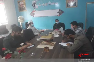 جلسه قرارگاه صاحب الزمان (عج) در سپاه ناحیه سرخه برگزار شد