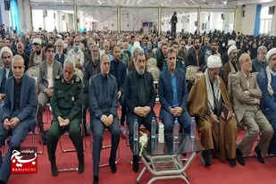 برگزاری یادواره شهدای نهاوند با حضور پیکر مطهر شهید تازه تفحص شده