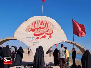 بازدید و زیارت کاروان راهیان نور کرج در یادمان شهدای طلاییه