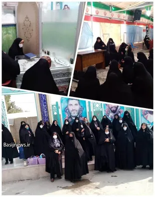 دیدار خواهران بسیج پایگاه شهدای اسلام با خانواده شهید حججی