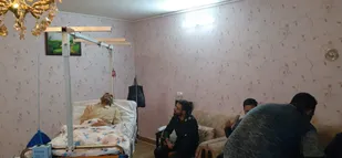 دیدار شورای حوزه بسیج نجف اشرف با خانواده ایثارگر روستای مغان+ تصاویر