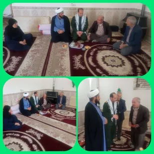دیدارمسیولین با خانواده جانباز باباخانی در شهرستان بدره