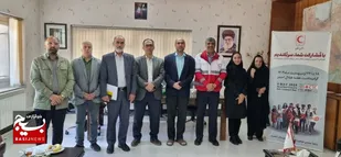 تقدیر جمعی از خبرنگاران بسیجی از جمعیت هلال احمر شاهرود+عکس