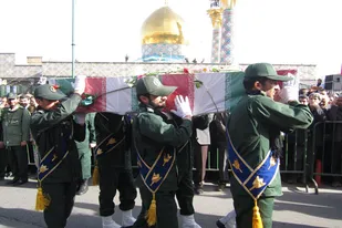 تشییع پیکر مطهر شهید &laquo;محمدحسین بشیری&raquo; در همدان