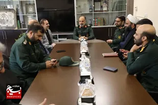 دیدار و بازدید سردار موحد فرمانده سپاه امام علی ابن ابیطالب (ع) با مدیر کل جدید صداوسیمای قم