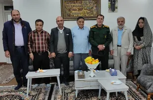 دیدار مسئول وابستگان سپاه فتح کهگیلویه و بویراحمد از بسیجیان بازنشسته
