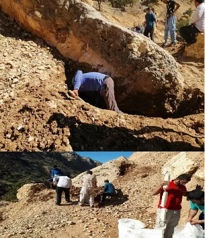 بازگشایی جاده روستای گلال به همت گردان تخریب تیپ 48 فتح