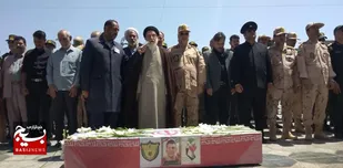 مراسم تشییع پیکر مطهر شهید مرزبانی امیرحسین شیخ هادی در مشهد مقدس+عکس و فیلم