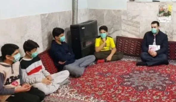 جلسه حلقه صاحین پایگاه بسیج شهید چمران