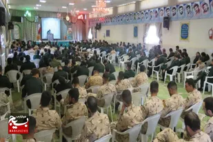 مراسم بزرگداشت شهید مطهری و هفته عقیدتی سیاسی در تیپ انصار الحسین (ع) همدان