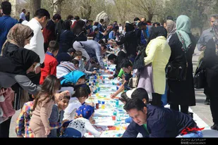 نقاشی کودکان با موضوع بهار در ملایر