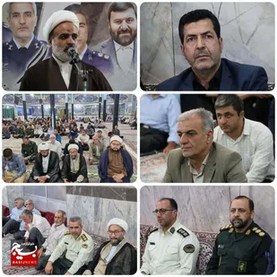 مراسم گرامیداشت چهلمین روز شهدای خدمت و همایش جهاد تبیین در شهرستان میامی برگزار شد