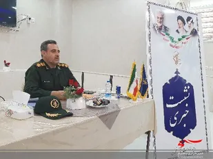 نشست خبری فرمانده سپاه رفسنجان به مناسبت آغاز هفته بسیج سازندگی و برگزاری رزمایش گردان های بیت المقدس در شهرستان