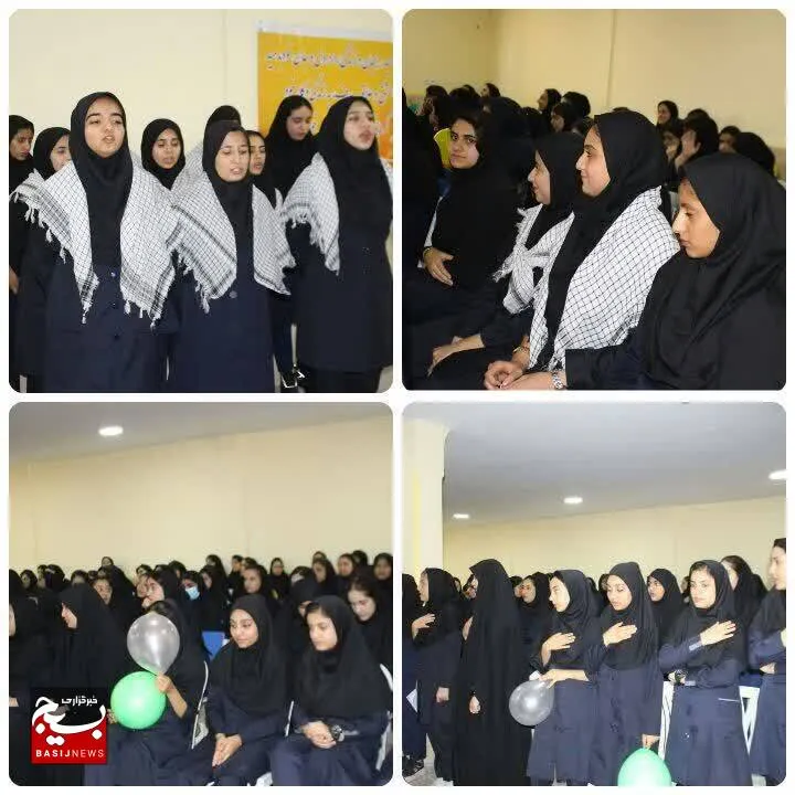 تجمع دختران دهه هشتادی در حمایت از فلسطین در شوش