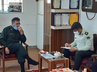 نشست تعاملی پاسگاه انتظامی راه آهن شاهرود با حوزه بسیج محلات علی(ع)+ تصاویر