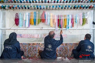 بافت ۶۳۱ تخته فرش توسط مددجویان اردبیلی