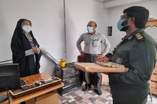 دیدار متفاوت فرمانده سپاه ناحیه داراب در روز خبرنگار