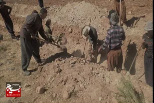 بسیج آبرسانی به روستای یارمجه باغ به همت بسیجیان