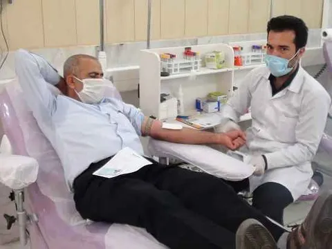 رزمایش اهدا خون بسیج پیشکسوتان قزوین برگزار شد + تصاویر