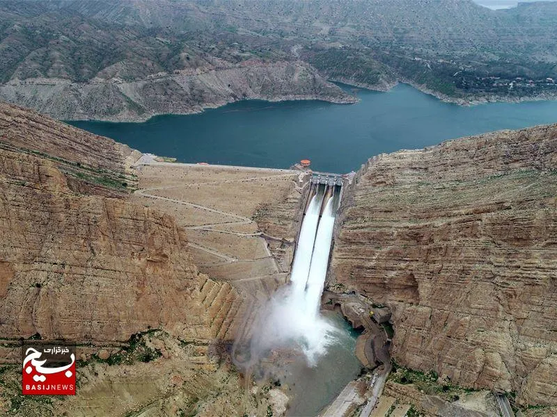 رهاسازی آب از سدمارون در مدت شش روز
