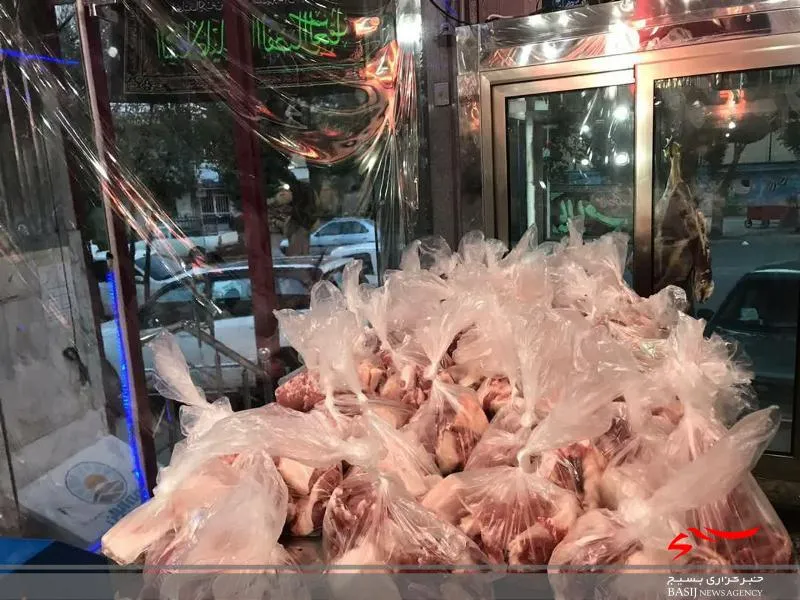 تقدیم 150بسته گوشت گرم به ایتام