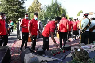 مراسم گرامی&zwnj;داشت هفته دفاع مقدس در فدراسیون فوتبال برگزار شد