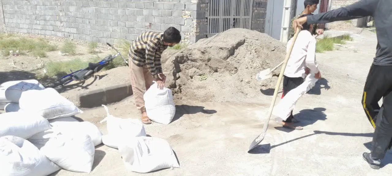 جمعه های جهادی در شهر علی اکبر سیستان و بلوچستان