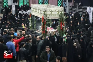 مراسم وداع با شهید مدافع حرم محمدرضا یعقوبی درگلزار شهدای رشت