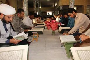 مسجد جامع فارفان میزبان قرآن دوستان بسیجی بود/ تصاویر