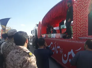 حضور در برنامه استقبال از کاروان اهالی بهشت