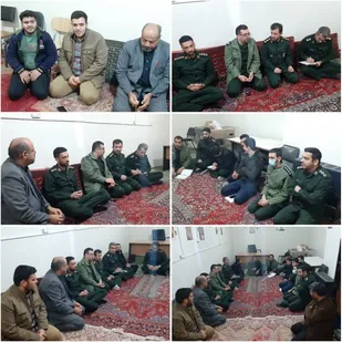 دیدار و نشست صمیمی فرمانده سپاه پیشوا با بسیجیان " روستای معین آباد "