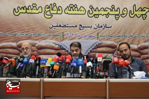 نشست خبری سردار «معروفی» رئیس ستاد گرامیداشت چهل و پنجمین سالروز هفته دفاع مقدس