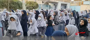 دانش آموزان محجبه مدرسه قمر بنی هاشم(ع) تقدیر شدند