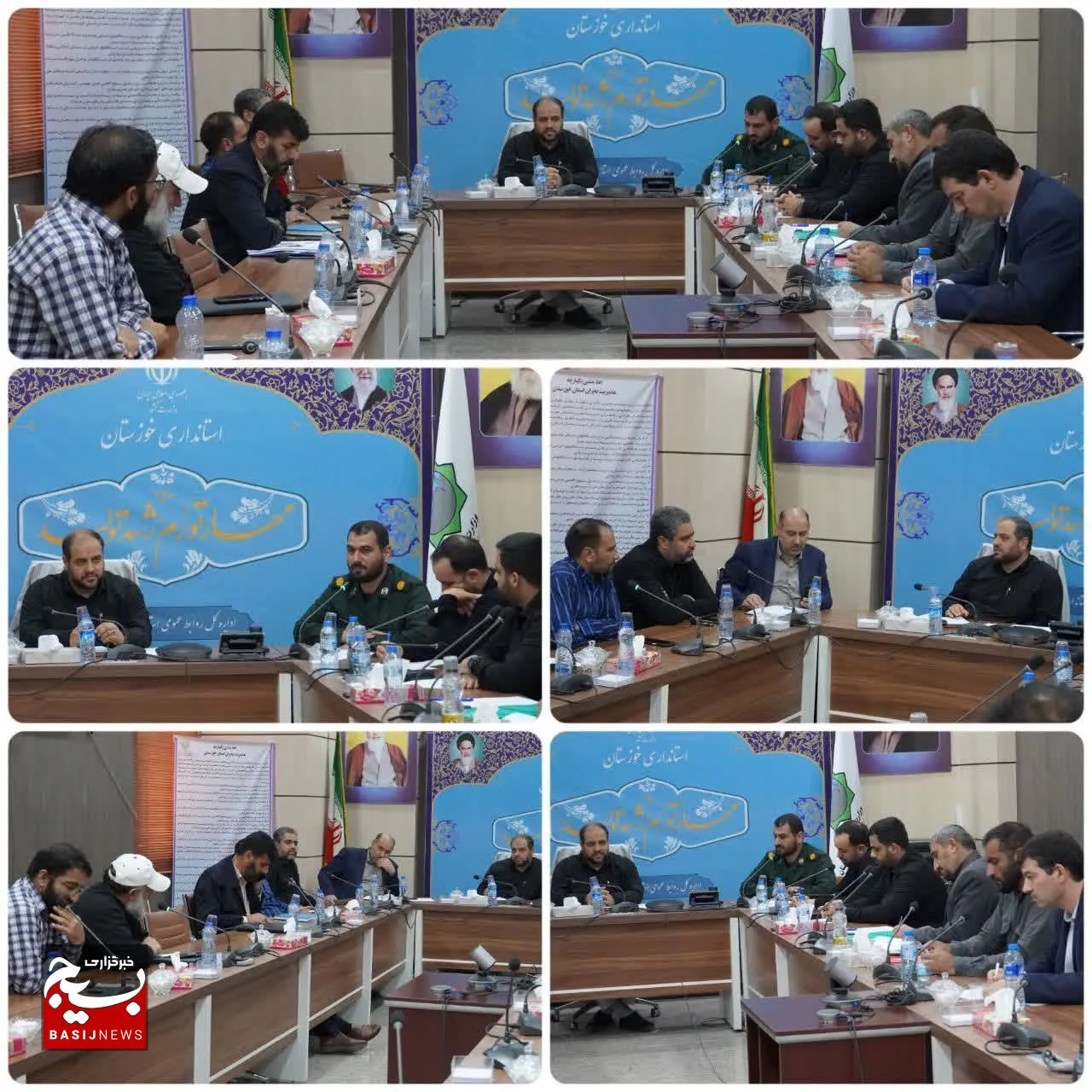 دیدار صمیمانه مدیریت ستاد بحران استان خوزستان با مسئولین قرارگاه های عملیات جهادی پهنه ای استان خوزستان