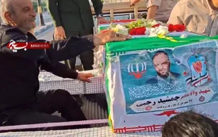 تشییع پیکر شهید جمشید رجبی در بندر امام خمینی