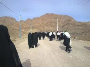 برگزاری اردوی زیارتی و پیاده روی خواهران بسیجی شاهرود