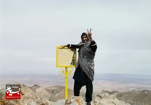 صعود مادر شهید نصری به قله ۲۶۰۵ قطار اولنگ فریمان به&zwnj;مناسبت ۱۲ فروردین+تصاویر