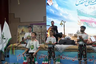 آیین گرامیداشت هفته دفاع مقدس با حضور ورزشکاران