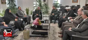 دیدار رئیس بسیج ادارات و کارمندان سپاه ثارالله استان کرمان با کارکنان بانک تجارت