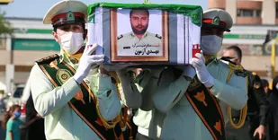 شهید مدافع امنیت در آبادان تشییع شد