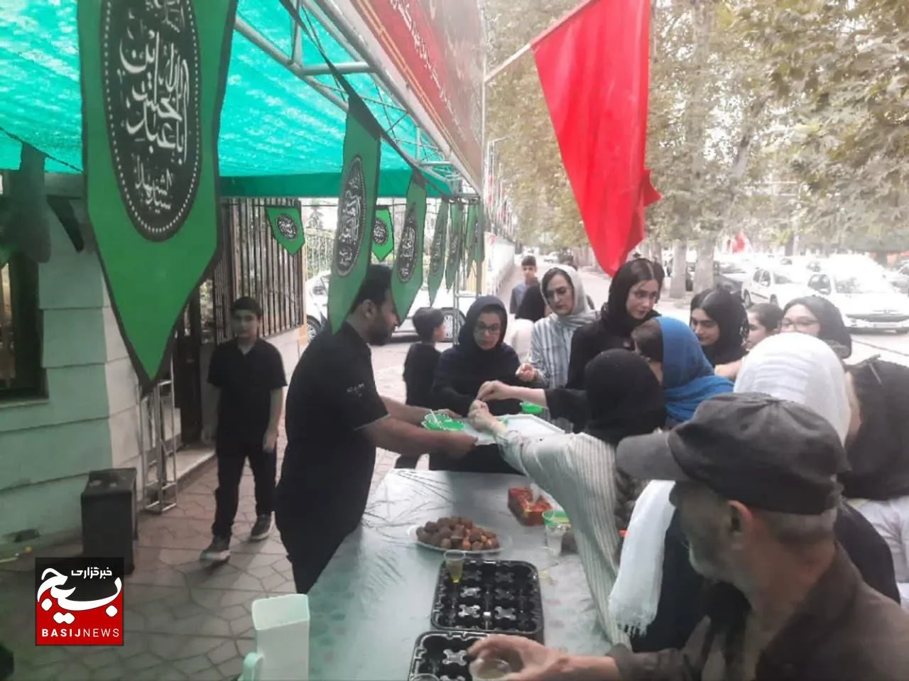 برپایی موکب محبان‌الرضا علیه‌السلام بسيجيان سازمان جهادکشاورزی مازندران