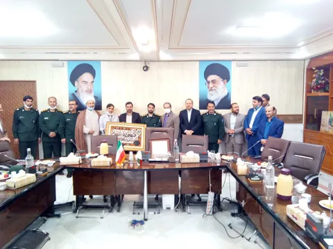 مراسم تکریم و معارفه مسئول سازمان بسیج حقوقدانان استان قم