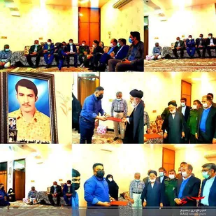 دیدار مسئولین شهرستان بهبهان با خانواده شهدای انقلاب