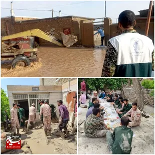 اسمشان بسیجی و شغلشان جهادی، مردان بی ادعایی که در تمام صحنه های سخت و دشوار حضور دارند+فیلم