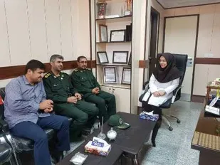 دیدار فرمانده ناحیه لردگان با کارکنان بیمارستان شهداء