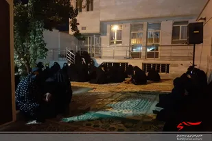 هیئت سیار در یکی از محله ها در میدان بهشتی سرخه برگزار شد