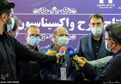 افتتاح مرکز تجمیعی واکسیناسیون پارک بعثت