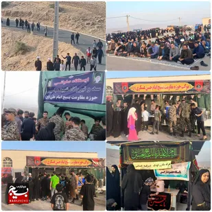 مراسم پیاده روی جاماندگان اربعین حسینی(ع) در شهرستان اندیکا